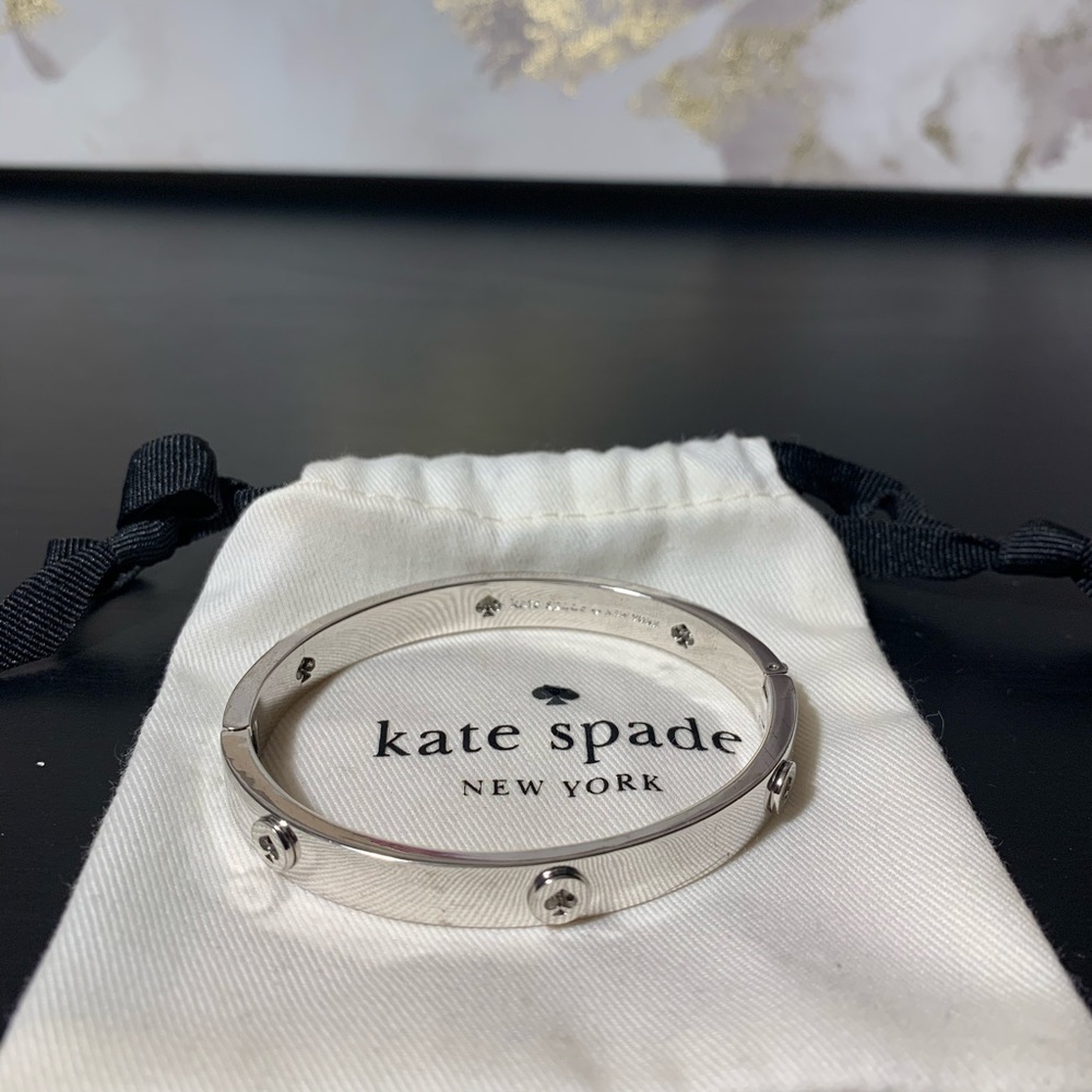 Kate Spade clasp bracelet in silver